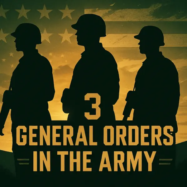 The 3 General Orders in the Army
