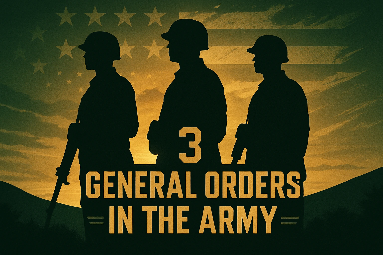 The 3 General Orders in the Army