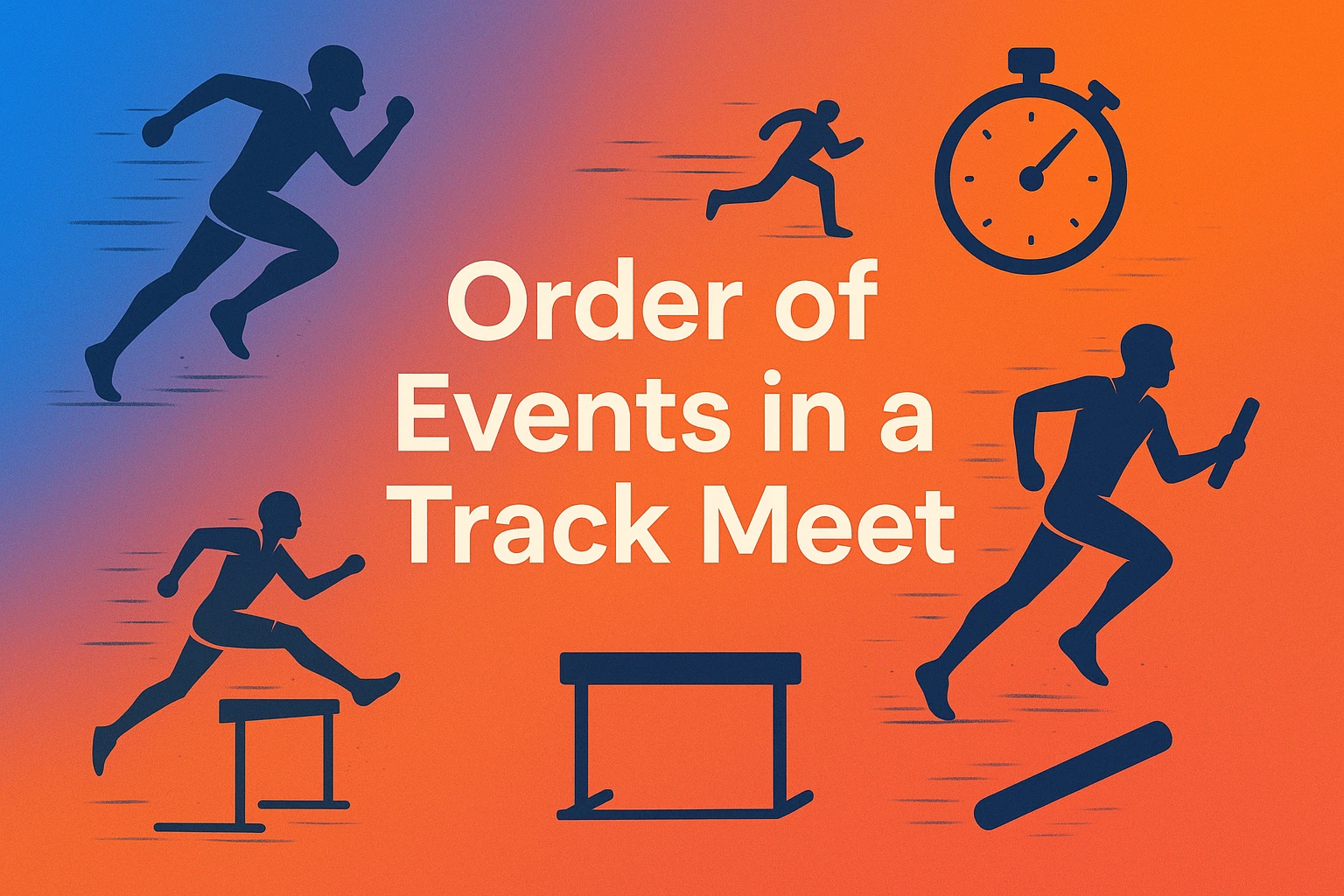 order of events in a track meet