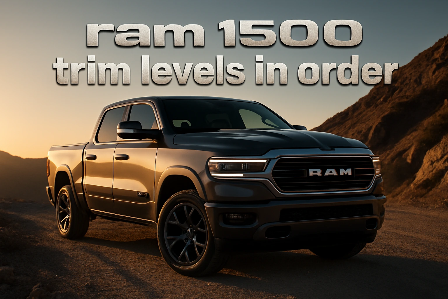 ram 1500 trim levels in order